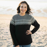 Womens Nordic Lambswool Jersey - Black