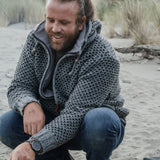Mens Muriwai NZ Wool Jacket - Grey