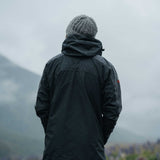 Ventura Waterproof Rain Jacket - Men Black Grey