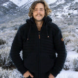 Mens Byron Bay NZ Wool Jacket - Black