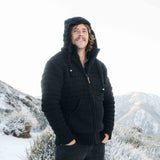 Mens Byron Bay NZ Wool Jacket - Black
