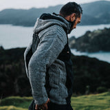 Mens Alpine NZ Wool Jacket - Charcoal