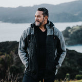 Mens Alpine NZ Wool Jacket - Charcoal
