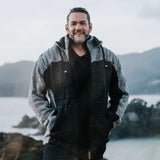 Mens Alpine NZ Wool Jacket - Charcoal