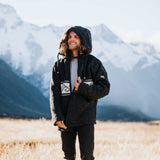Mens Koru NZ Wool Jacket - Charcoal