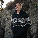 Mens Te Anau NZ Wool Jacket - Charcoal