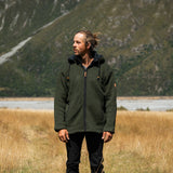 Mens Riverstone NZ Wool Jacket - Forest Green