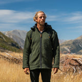 Mens Riverstone NZ Wool Jacket - Forest Green