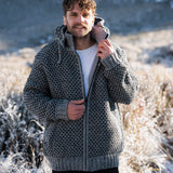 Mens Muriwai NZ Wool Jacket - Grey