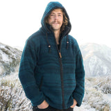 Mens Riverstone NZ Wool Jacket - Petrol