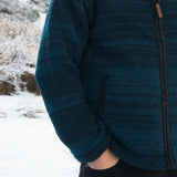 Mens Riverstone NZ Wool Jacket - Petrol
