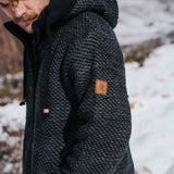 Mens Punakaiki NZ Wool Jacket - Slate Grey