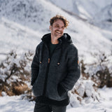 Mens Punakaiki NZ Wool Jacket - Slate Grey