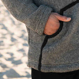 Mens Koru NZ Wool Jacket - Stone Grey