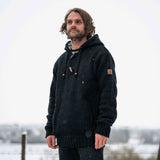 Mens Coastal NZ Wool Jersey - Black