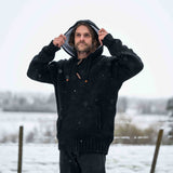 Mens Coastal NZ Wool Jersey - Black