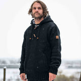 Mens Coastal NZ Wool Jersey - Black