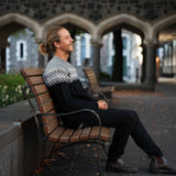Mens Nordic Lambswool Jersey - Black