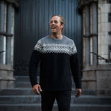 Mens Nordic Lambswool Jersey - Black