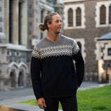 Mens Nordic Lambswool Jersey - Black