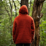 Mens Coastal NZ Wool Jersey - Burnt Orange