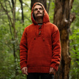 Mens Coastal NZ Wool Jersey - Burnt Orange