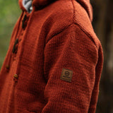Mens Coastal NZ Wool Jersey - Burnt Orange