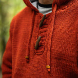 Mens Coastal NZ Wool Jersey - Burnt Orange