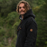 Mens Coastal NZ Wool Jersey - Charcoal