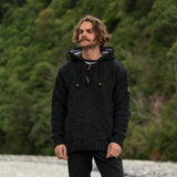 Mens Coastal NZ Wool Jersey - Charcoal