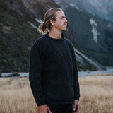 Mens Weekender NZ Wool Jersey - Charcoal