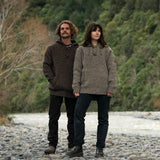 Mens Coastal NZ Wool Jersey - Dark Natural Brown