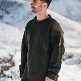 Mens Weekender NZ Wool Jersey - Forest Green