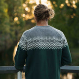 Mens Nordic Lambswool Jersey - Forest
