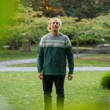 Mens Nordic Lambswool Jersey - Forest