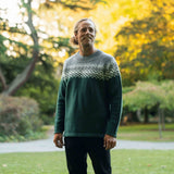 Mens Nordic Lambswool Jersey - Forest