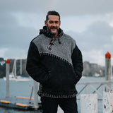 Mens Woodville Stitch NZ Wool Jersey - Grey