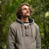 Mens Coastal NZ Wool Jersey - Natural Brown