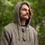 Mens Coastal NZ Wool Jersey - Natural Brown