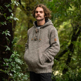 Mens Coastal NZ Wool Jersey - Natural Brown