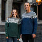 Mens Nordic Lambswool Jersey - Navy