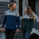 Mens Nordic Lambswool Jersey - Navy