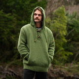 Mens Coastal NZ Wool Jersey - Olive