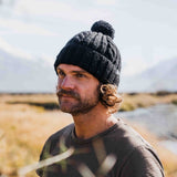 Merino Wool Ohakune Beanie - Black