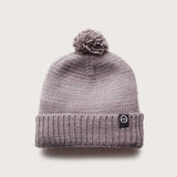 Merino Pom Pom Beanie - Grey