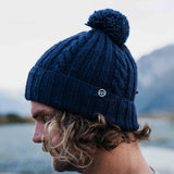 Merino Wool Ohakune Beanie - Navy