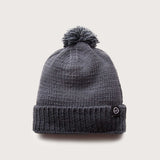 Merino Pom Pom Beanie - Slate