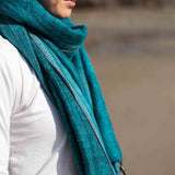 Sherpa Scarf Shawl - Aqua Marine