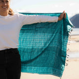 Sherpa Scarf Shawl - Aqua Marine