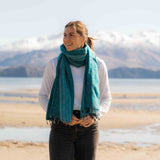 Sherpa Scarf Shawl - Aqua Marine